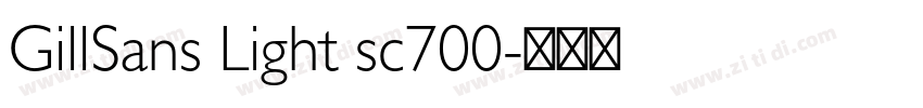 GillSans Light sc700字体转换